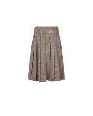 JOHN RICHMOND SMALL CHECKED PLEAT SKIRT