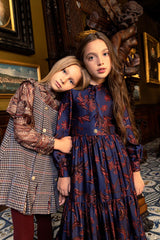 ROBERTO CAVALLI FRONT TIE FLORAL DRESS