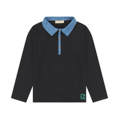 RETRO KID REMY DENIM COLLAR BOYS POLO