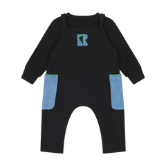 RETRO KID REMY STITCHED DETAIL OVERALLS