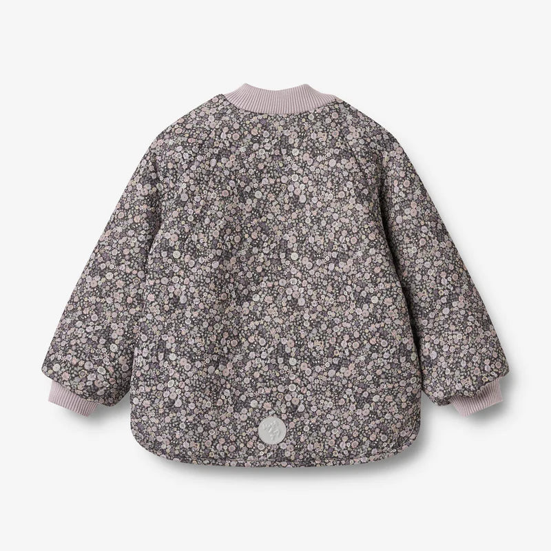 WHEAT REVERSIBLE THERMO FLOWER PRINT JACKET