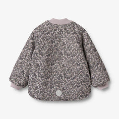 WHEAT REVERSIBLE THERMO FLOWER PRINT JACKET