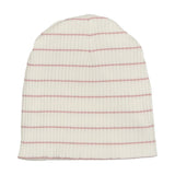 BONJOY 2PC RIBBED STRIPED FOOTIE WITH BEANIE SET