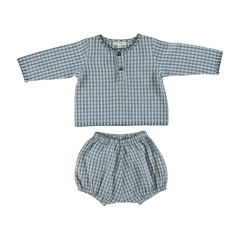 BEBE ORGANIC RIGEL 2PC CHECKED SET