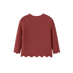 NOU NELLE 2PC EMBROIDERED COLLAR SWEATER WITH HOUNDSTOOTH SKIRT