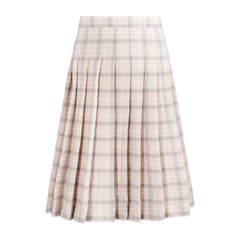 TNTRM 2PC WOVEN CHECK SEERSUCKER TOP WITH SKIRT