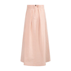 TNTRM 2PC STRIPED WOVEN TOP WITH SKIRT