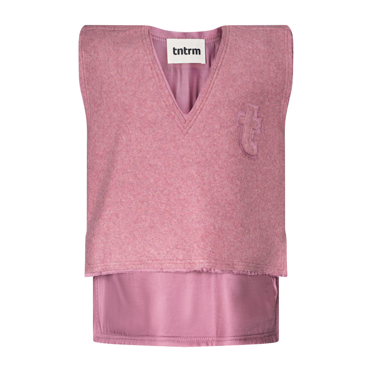 TNTRM 2PC FLEECE VEST WITH SKIRT