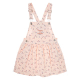 TOCOTO VINTAGE CHERRIES PRINT TWILL PINAFORE DRESS