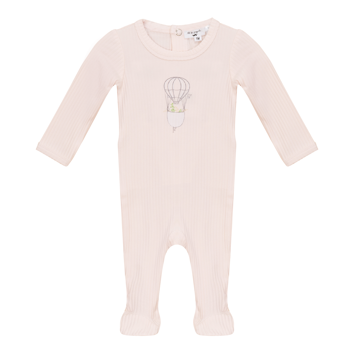 LITTLE FRAGILE AIR BALLOON PRINT FOOTIE