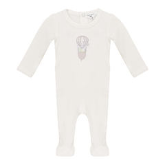 LITTLE FRAGILE AIR BALLOON PRINT FOOTIE