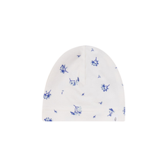 LITTLE FRAGILE 2PC FLOWER PRINT FOOTIE WITH BEANIE SET