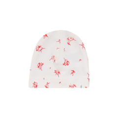 LITTLE FRAGILE 2PC FLOWER PRINT FOOTIE WITH BEANIE SET