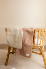 LITTLE FRAGILE TEXTURED WAFFLE BLANKET