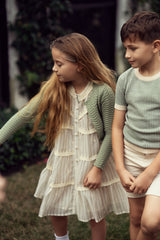 CLO LACE DETAIL WOVEN JUMPER