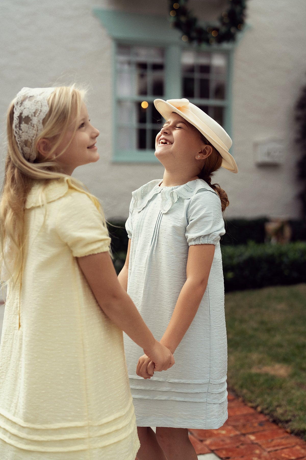 HOPSCOTCH EMBROIDERED COLLAR DRESS