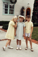 HOPSCOTCH EMBROIDERED COLLAR DRESS