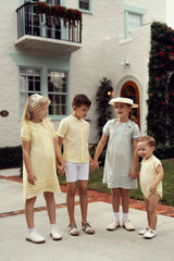 HOPSCOTCH EMBROIDERED COLLAR DRESS