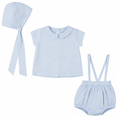 LITTLE FRAGILE 2PC TOP WITH OVERALL SET