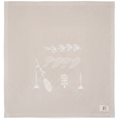 FRAGILE EMBROIDERED FLOWERS CHUNKY BLANKET