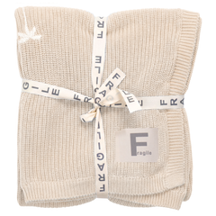 FRAGILE EMBROIDERED FLOWERS CHUNKY BLANKET