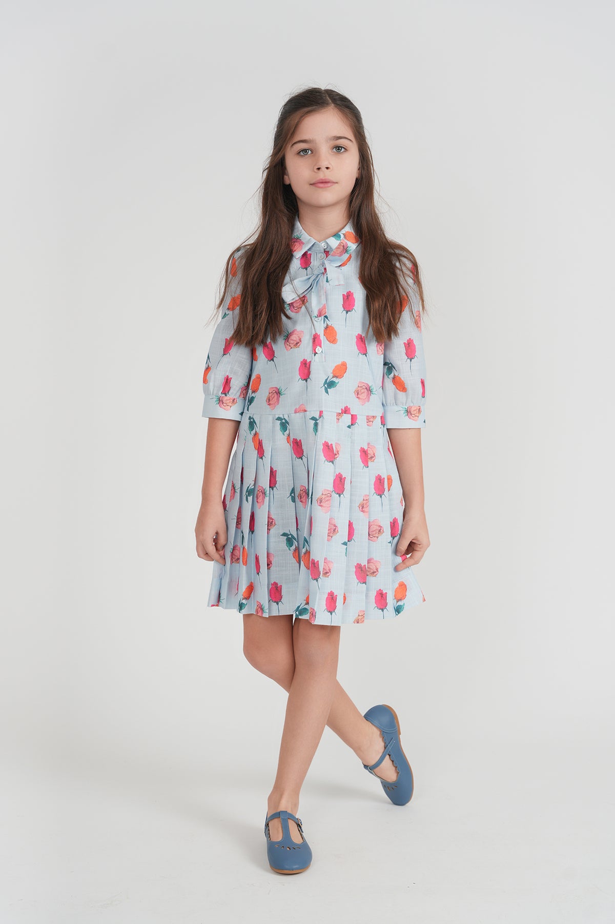 JOIE DE VIVRE ROSE PRINT DRESS