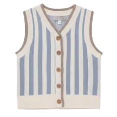 No 18 KNIT STRIPED VEST