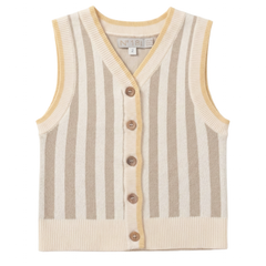 No 18 KNIT STRIPED VEST