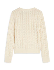 SCOTCH & SODA CABLE CREWNECK SWEATER