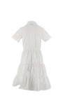 ERMANNO SCERVINO LACE APPLIQUE TIERED SHIRT DRESS