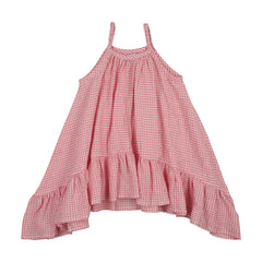 KIN KIN GINGHAM HI LOW JUMPER