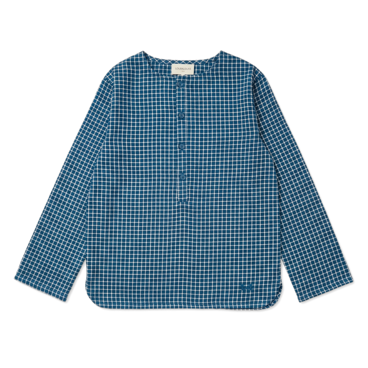 LOUIS LOUISE ONCLE TWILL CHECK BUTTON SHIRT