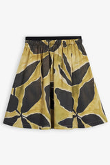 WOLF & RITA GATHERED PRINT SKIRT