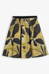 WOLF & RITA GATHERED PRINT SKIRT