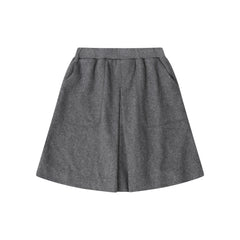 BOPOP 3PC BLOUSE, WOOL CARDIGAN AND EMBLEM SKIRT