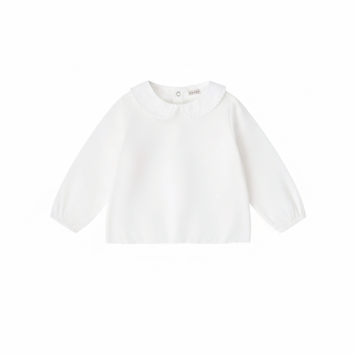 BOPOP 2PC BLOUSE WITH WOOL OVERALL ROMPER