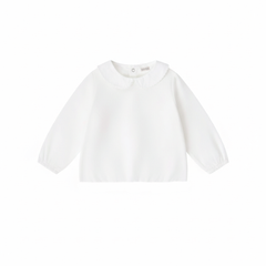 BOPOP 2PC BLOUSE WITH WOOL OVERALL ROMPER
