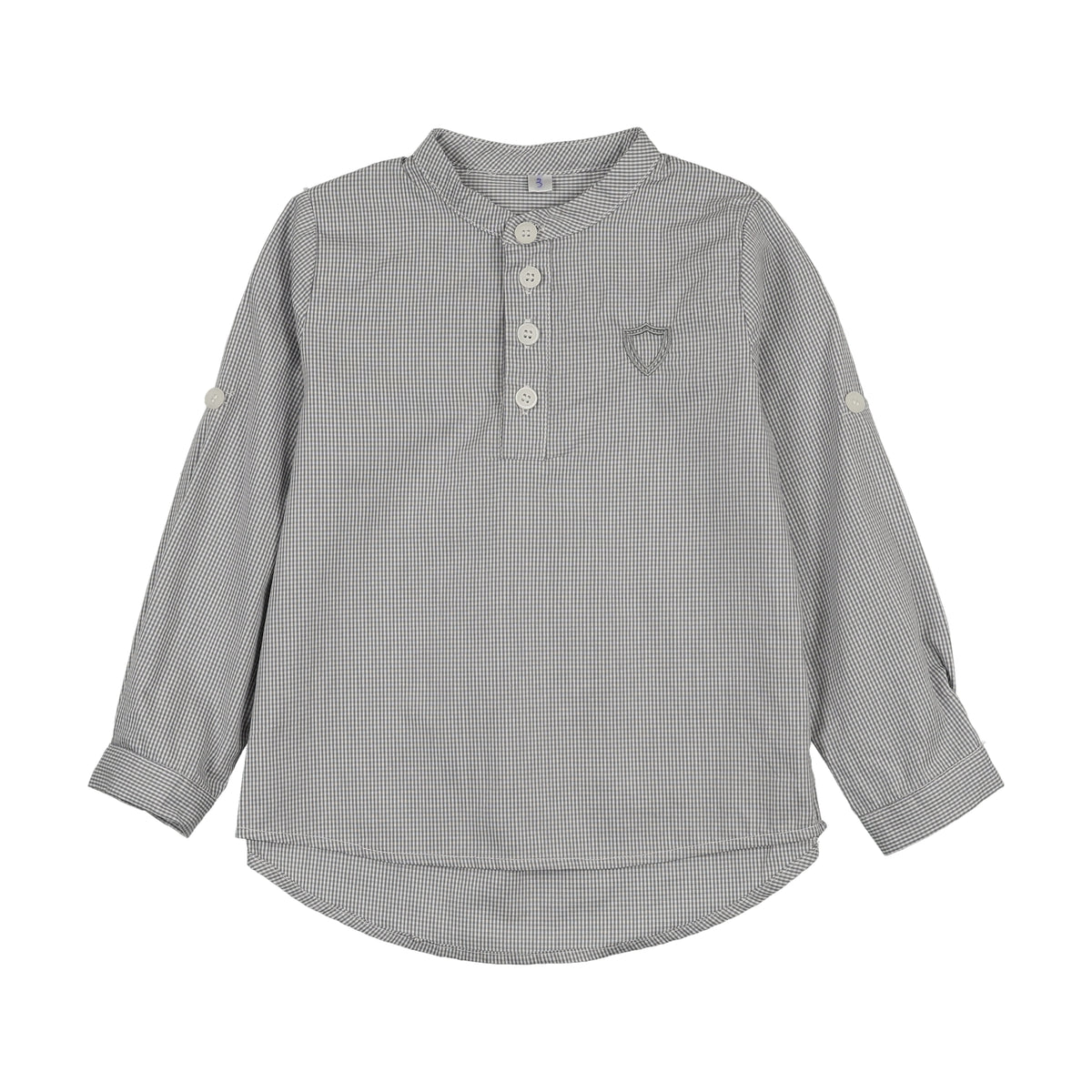 BOPOP CHECKED BLOUSE