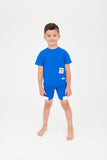 CREW KIDS 2PC COTTON TEE WITH SHORT
