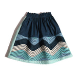 TIA CIBANI MISTY MIXED MEDIA SKIRT