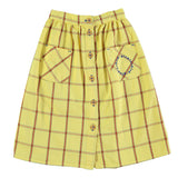 PIUPIUCHICK FRONT POCKETS CHECKERED SKIRT