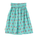 PIUPIUCHICK CHERRY PRINT CHECKERED SKIRT