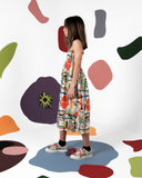 WOLF & RITA NOELIA MULTI PRINT SMOCKED SUMMER DRESS