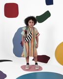 WOLF & RITA AMALIA RAINBOW STRIPED DRESS