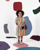 WOLF & RITA AMALIA RAINBOW STRIPED DRESS