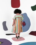 WOLF & RITA AMALIA RAINBOW STRIPED DRESS