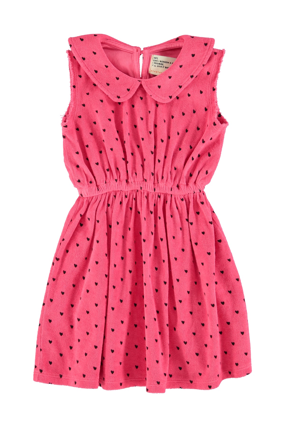PIUPIUCHICK ALLOVER HEARTS PRINT COLLAR JUMPER