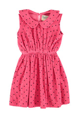 PIUPIUCHICK ALLOVER HEARTS PRINT COLLAR JUMPER