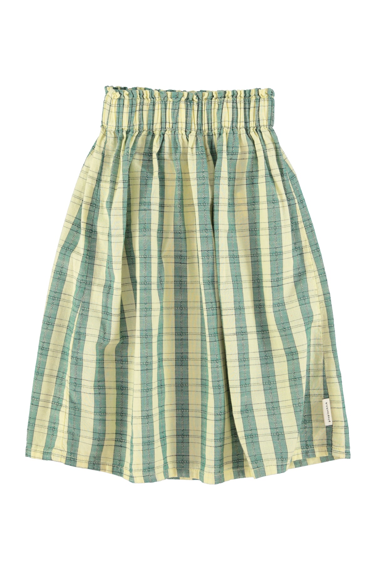 PIUPIUCHICK 2PC CHERRY PRINT TSHIRT WITH CHECKERED SKIRT