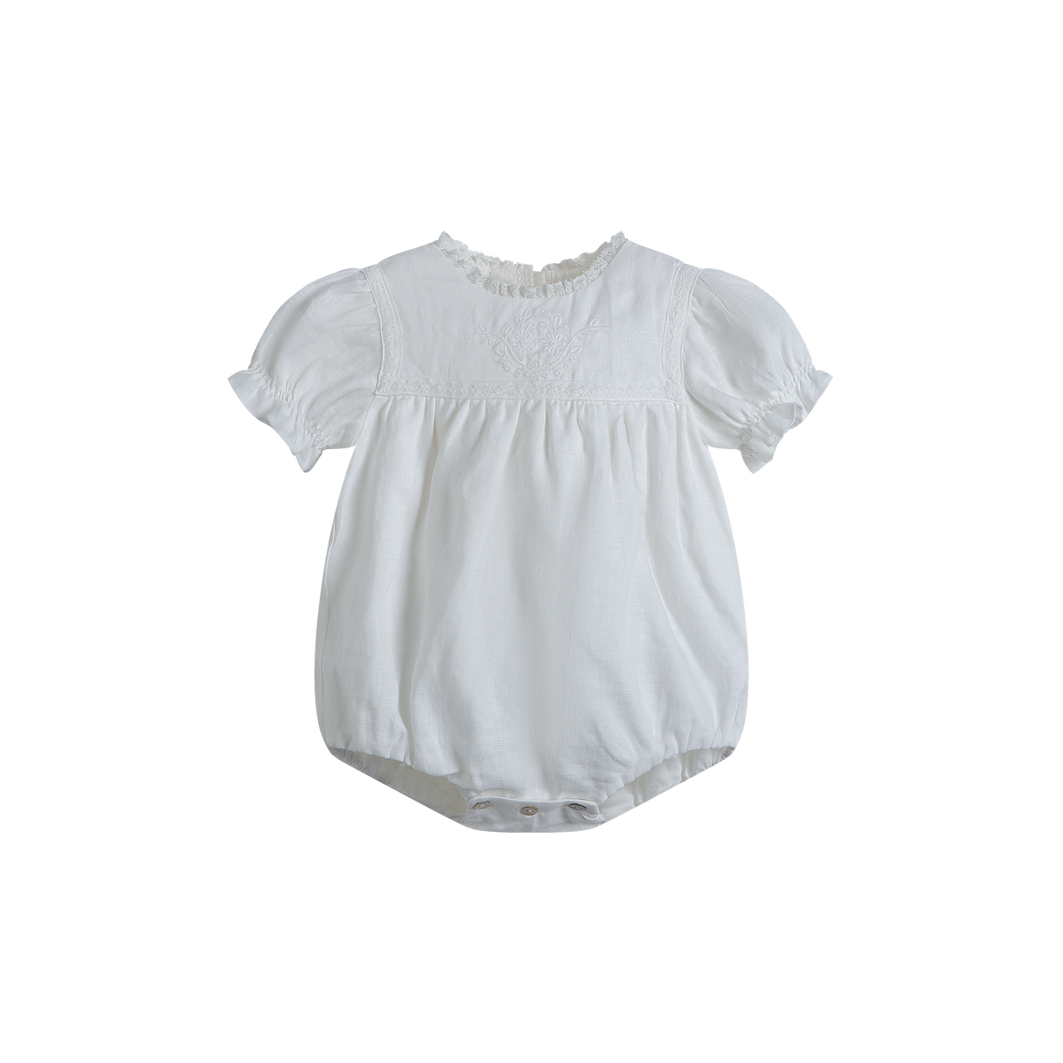CERA UNA VOLTA ELI EMBROIDERED TOP  ROMPER